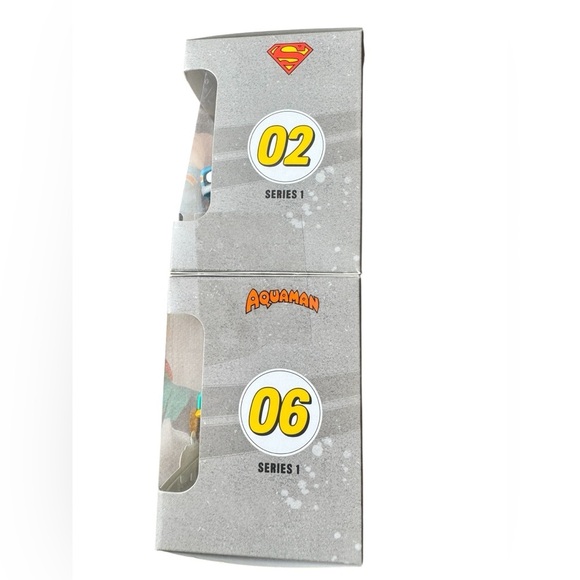 Hallmark Squeelys Series 1 #6 & # 2 Aquaman and Superman Collectible Figures - Picture 3 of 6